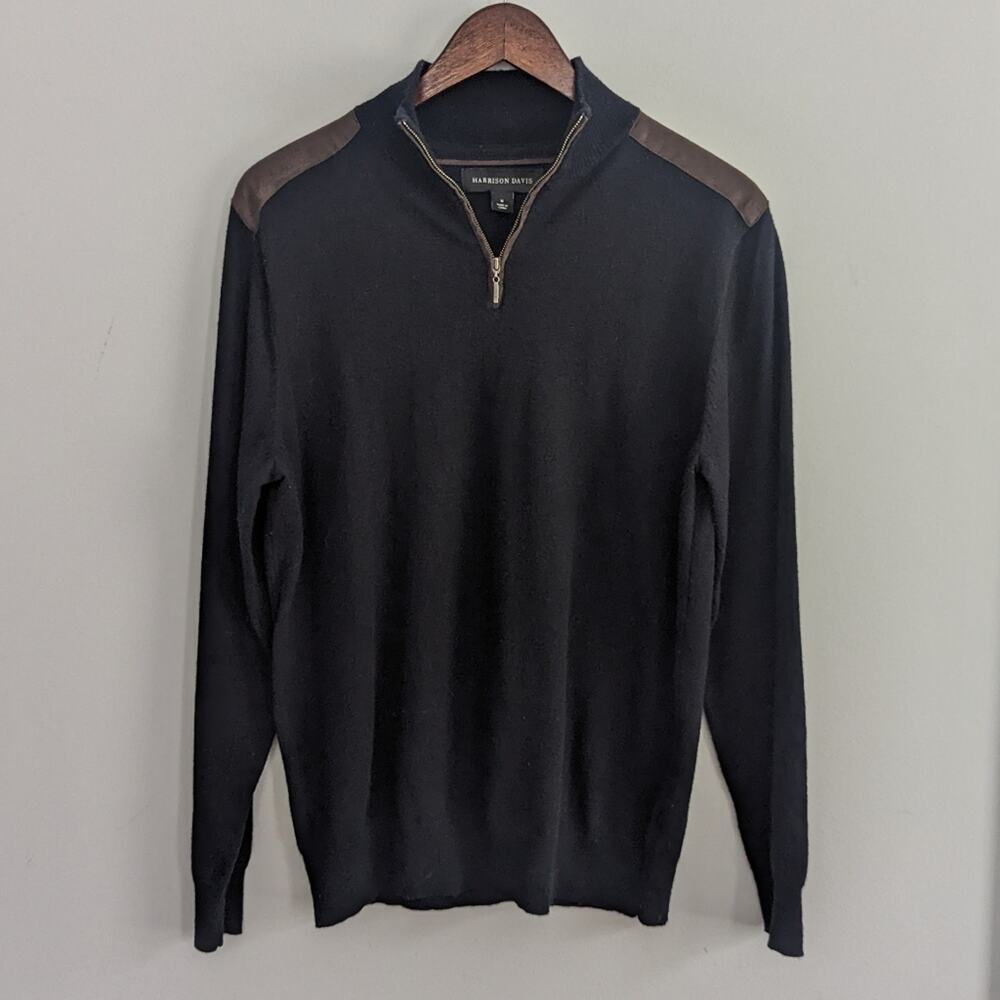 Men's Harrison Davis  Navy Sweater Pullover Sz M.